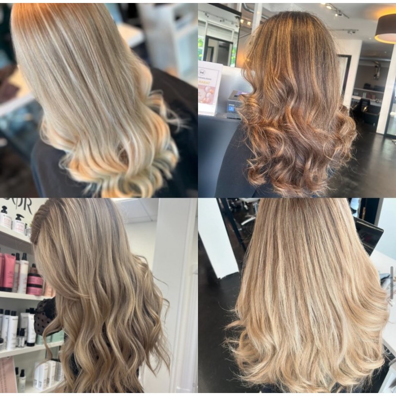 Balayage langt hår (fra skulder)