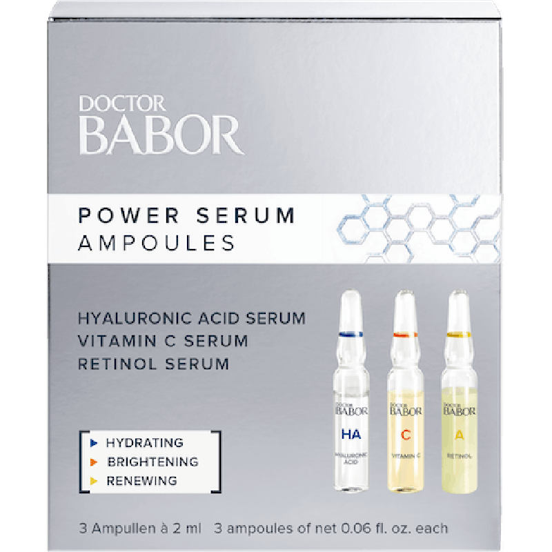 Doc BABOR Power Serum Ampoules - HA/C/P - travel size (Retail Size 3 x 2 ml)
