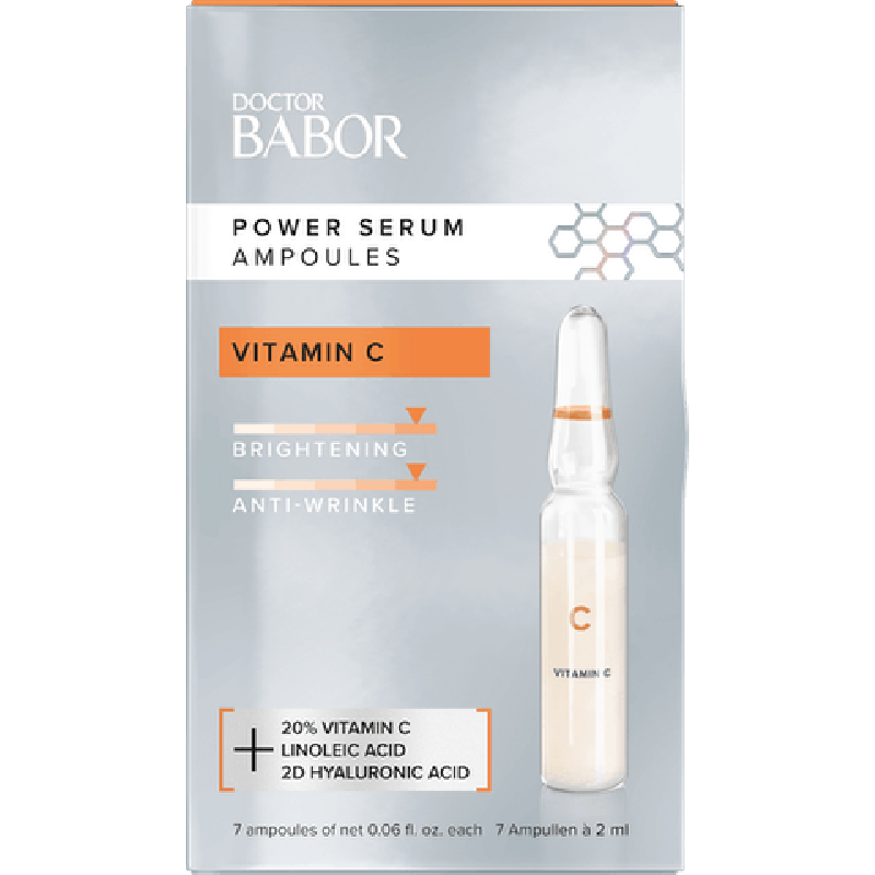 Doc BABOR Power Serum Ampoules + Vitamin C 20% (Retail Size 7 x 2 ml.)