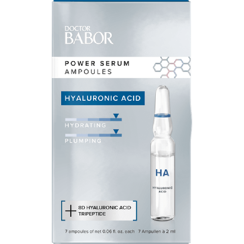 Doc BABOR Power Serum Ampoules + Hyaluronic Acid (Retail Size 7 x 2 ml.)